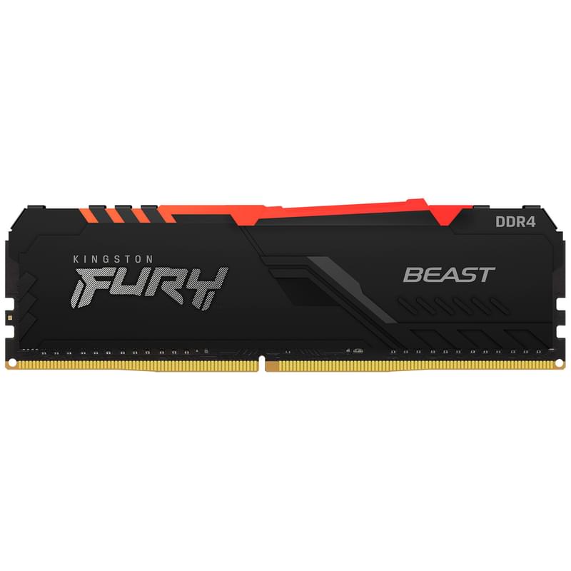 Оперативная память DDR4 DIMM 16GB/3200MHz Kingston FURY Beast RGB (KF432C16BB1A/16) - фото #0, Technodom.kz