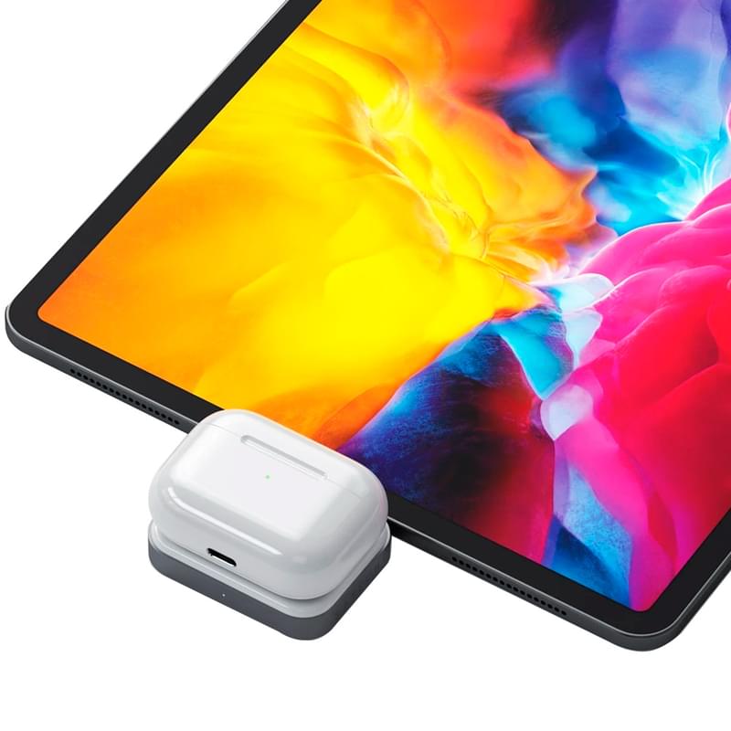 Беспроводное зарядное устройство Satechi, Wireless Charging Dock for AirPods, Space Grey (ST-TCWCDM) - фото #3, Technodom.kz
