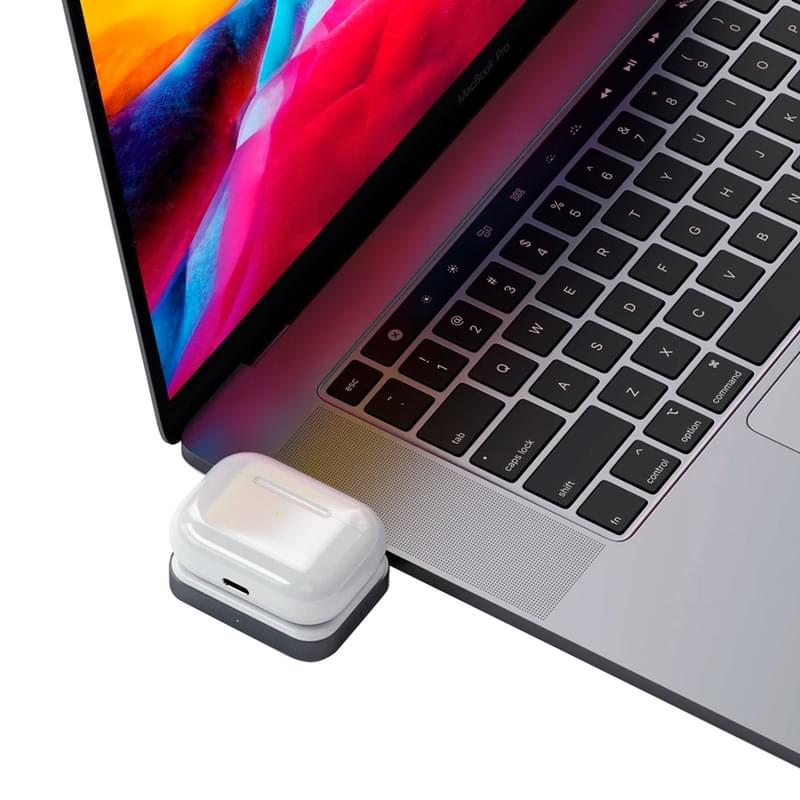 Беспроводное зарядное устройство Satechi, Wireless Charging Dock for AirPods, Space Grey (ST-TCWCDM) - фото #4, Technodom.kz
