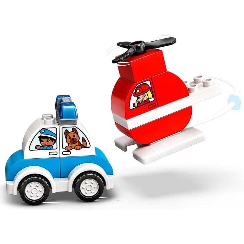 Конструктор LEGO Duplo Пожарный вертолет и полицейский автомобиль (10957) - фото #3, Technodom.kz Конструктор LEGO Duplo Пожарный вертолет и полицейский автомобиль (10957) - фото #3, Technodom.kz