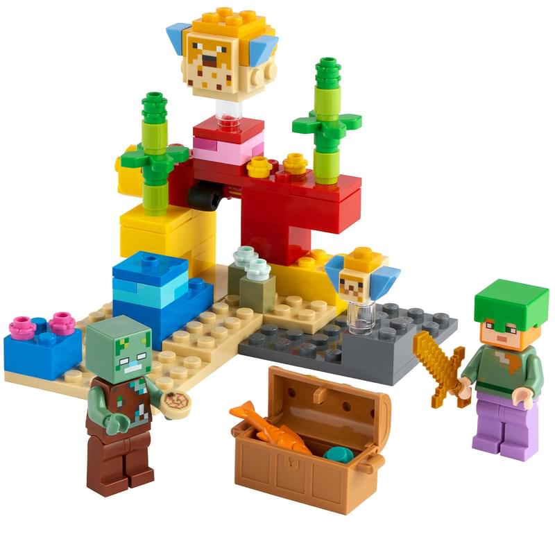 Конструктор LEGO Minecraft Коралловый риф (21164) - фото #1, Technodom.kz