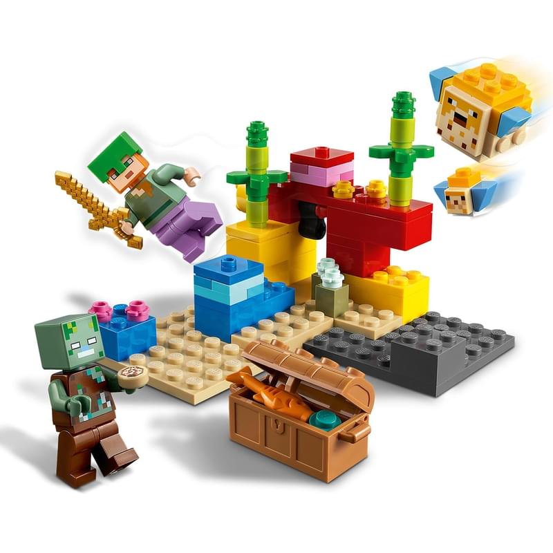 Конструктор LEGO Minecraft Коралловый риф (21164) - фото #3, Technodom.kz