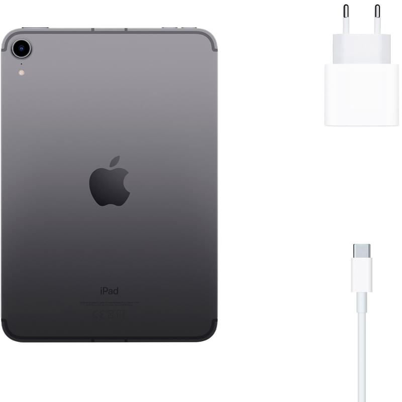 Планшет Apple iPad Mini 2021 64GB WiFi + Cellular Space Grey (MK893RK/A) - фото #5, Technodom.kz