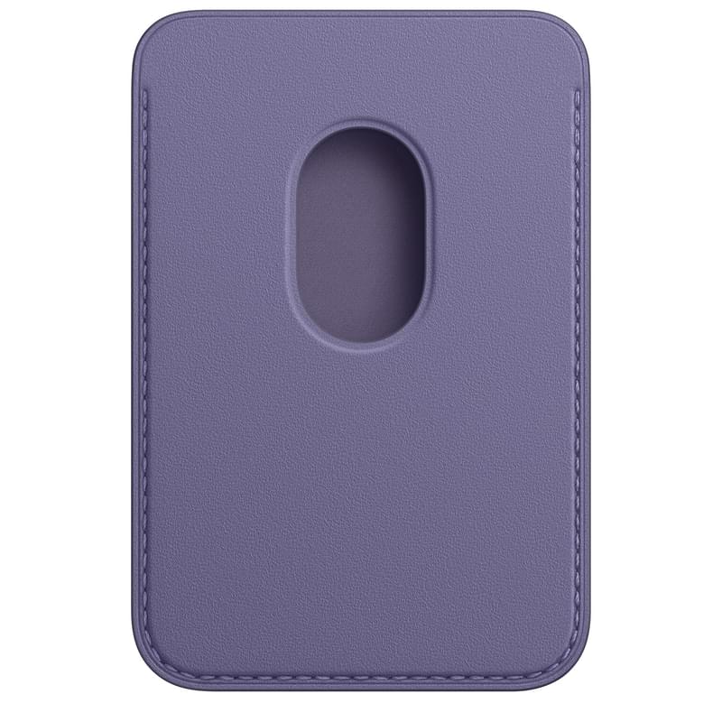 Чехол для iPhone Leather Wallet with MagSafe, Wisteria (MM0W3ZM/A) - фото #1, Technodom.kz