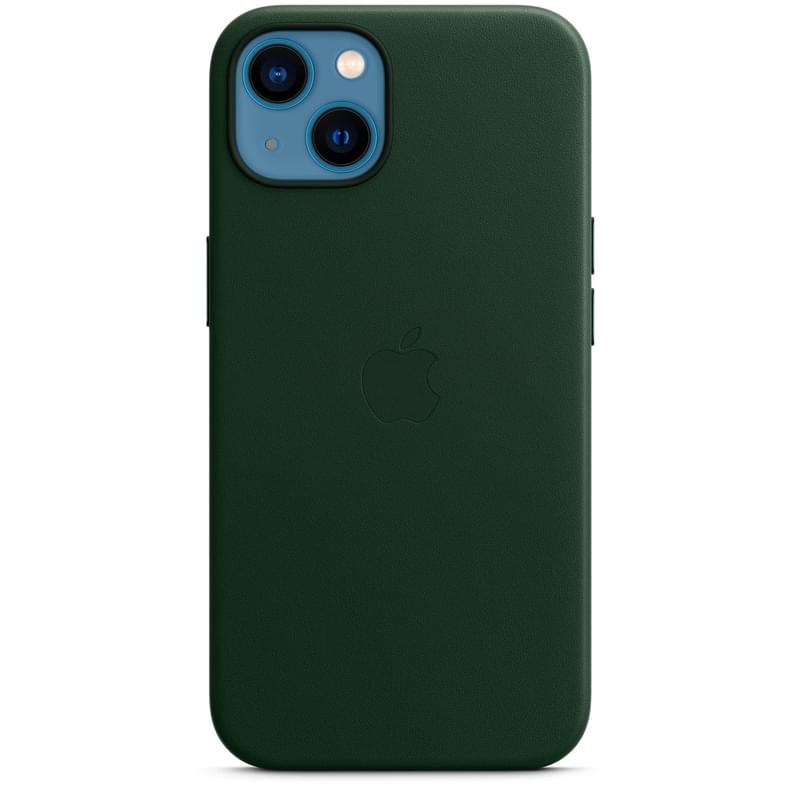 Чехол для iPhone 13, Leather Case with MagSafe, Sequoia Green (MM173ZM/A) - фото #2, Technodom.kz