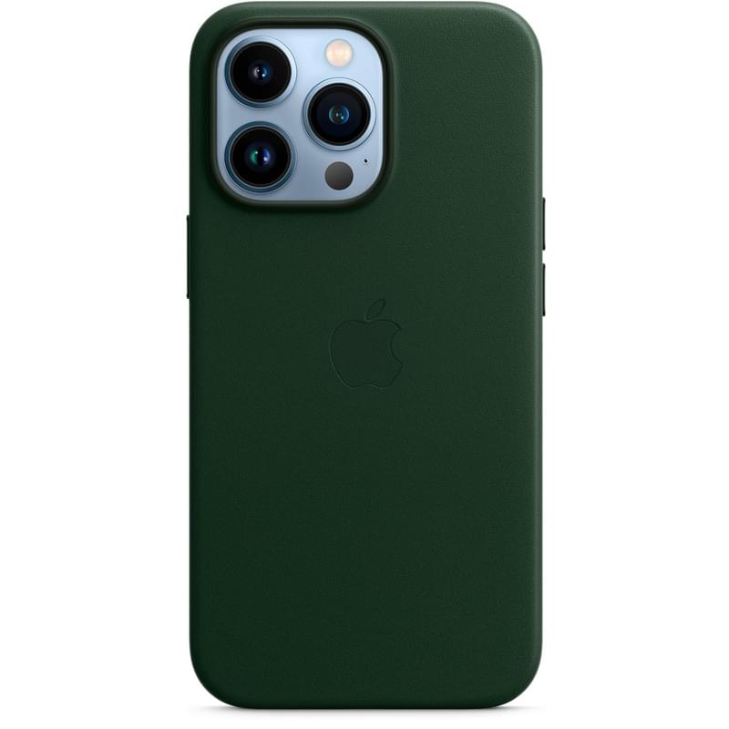 Чехол для iPhone 13 Pro, Leather Case with MagSafe, Sequoia Green (MM1G3ZM/A) - фото #3, Technodom.kz