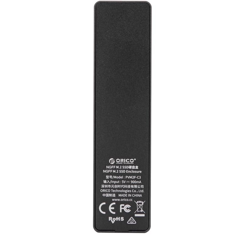 ORICO Сыртқы боксы M.2 NGFF USB 3.1/Type-C (PVM2F-C3-GY-BP) - фото #4, Technodom.kz