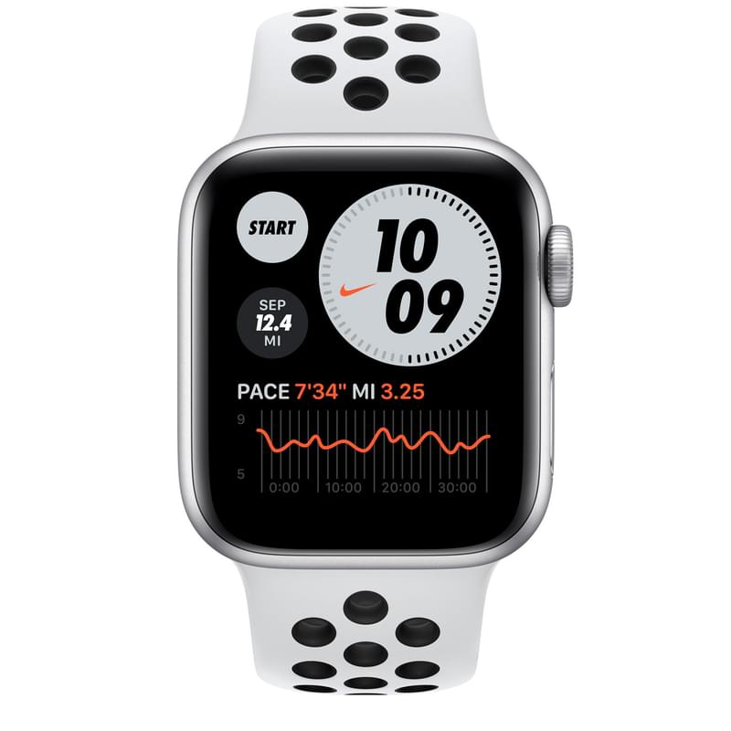 Смарт-часы Apple Watch Nike SE GPS, 40mm Silver Aluminium Case with Platinum Nike Sport Band (MKQ23G - фото #1, Technodom.kz