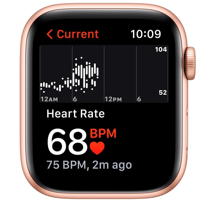 Смарт-часы Apple Watch SE GPS, 44mm Gold Aluminium Case with Starlight Sport Band (MKQ53GK/A) - фото #4, Technodom.kz