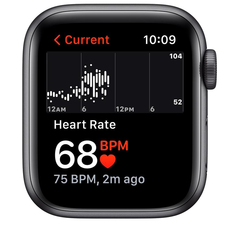 Смарт-часы Apple Watch SE GPS, 44mm Space Gray Aluminium Case with Midnight Sport Band (MKQ63GK/A) - фото #4, Technodom.kz