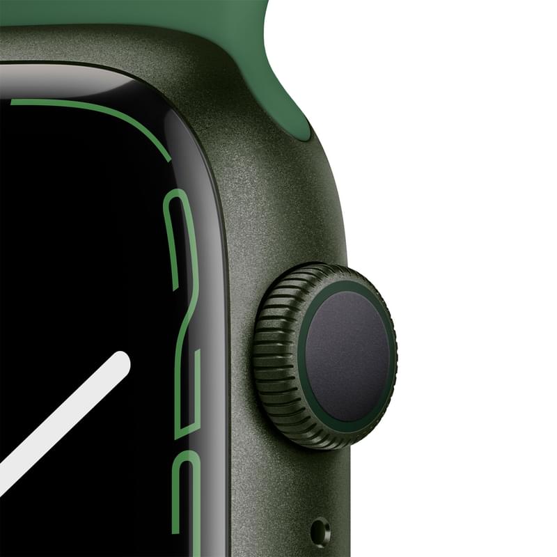 Смарт-часы Apple Watch Series 7 GPS, 41mm Green Aluminium Case with Clover Sport Band - фото #2, Technodom.kz