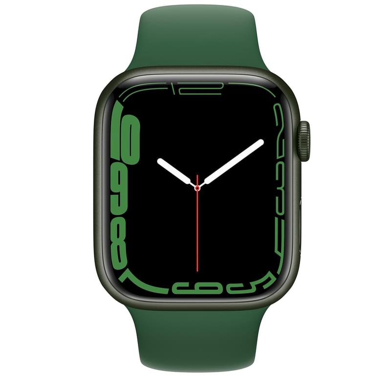 Смарт-часы Apple Watch Series 7 GPS, 45mm Green Aluminium Case with Clover Sport Band - фото #1, Technodom.kz