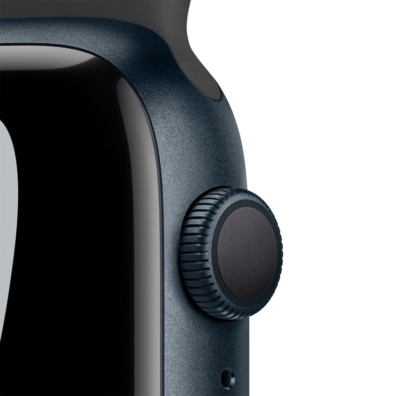 Смарт-часы Apple Watch Nike Series 7 GPS, 45mm Midnight Aluminium Case with Black Nike Sport Band - фото #2, Technodom.kz