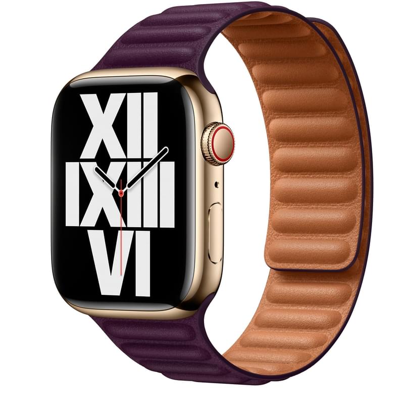 Браслет 45mm Dark Cherry Leather Link S/M (ML7W3ZM/A) - фото #1, Technodom.kz