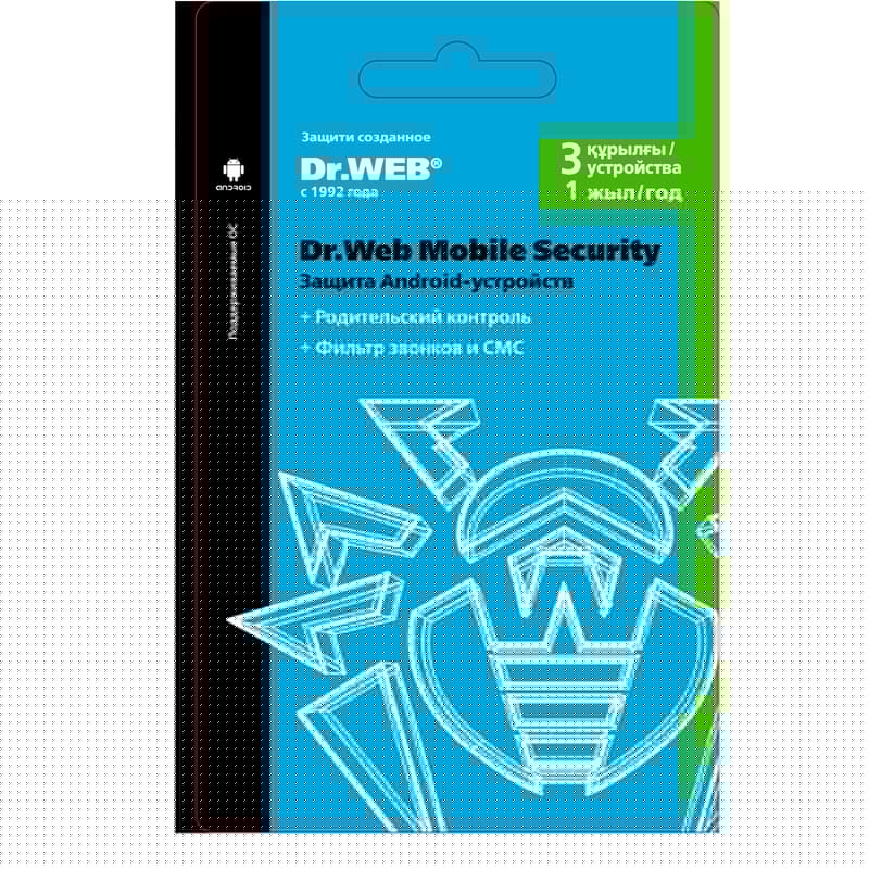 Dr.Web Mobile Security, 3 устройства на  1 год (ESD) - фото #0, Technodom.kz
