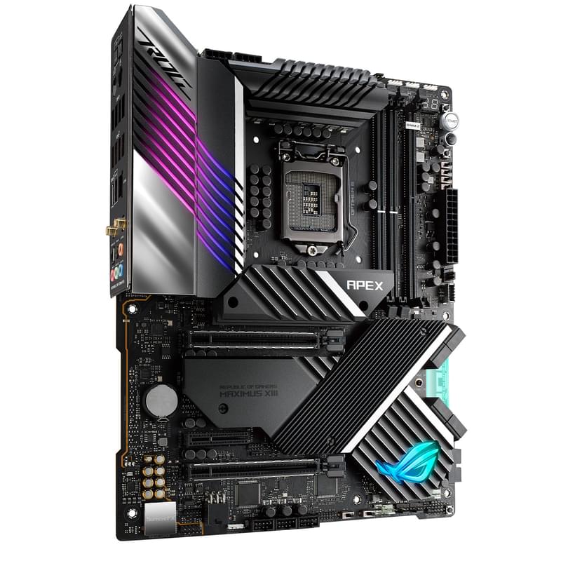 Материнская плата Asus ROG MAXIMUS XIII APEX LGA1200 2DDR4 PCI-E 2x16 1x1 (Type-C) ATX - фото #1, Technodom.kz