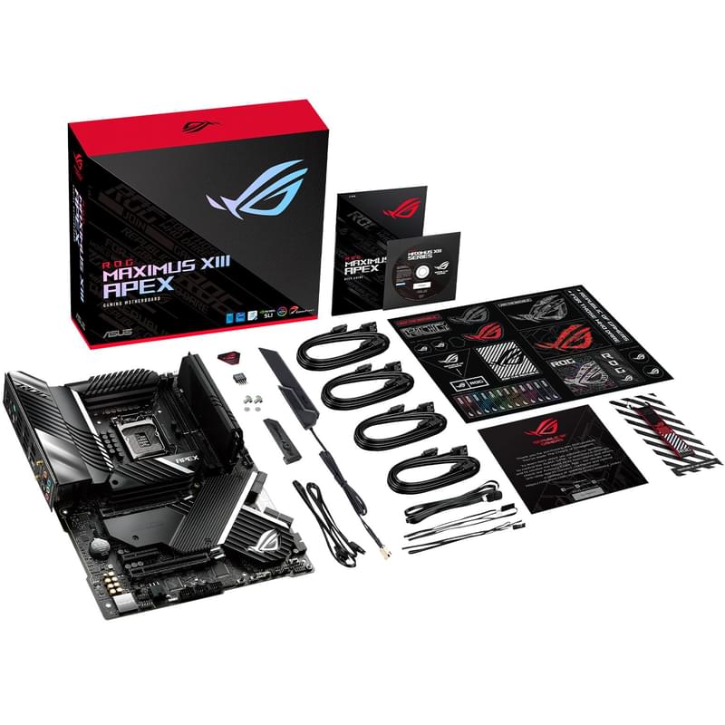 Материнская плата Asus ROG MAXIMUS XIII APEX LGA1200 2DDR4 PCI-E 2x16 1x1 (Type-C) ATX - фото #6, Technodom.kz