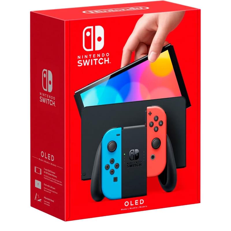 Игровая консоль Nintendo Switch OLED Neon Blue/Neon Red - фото #0, Technodom.kz