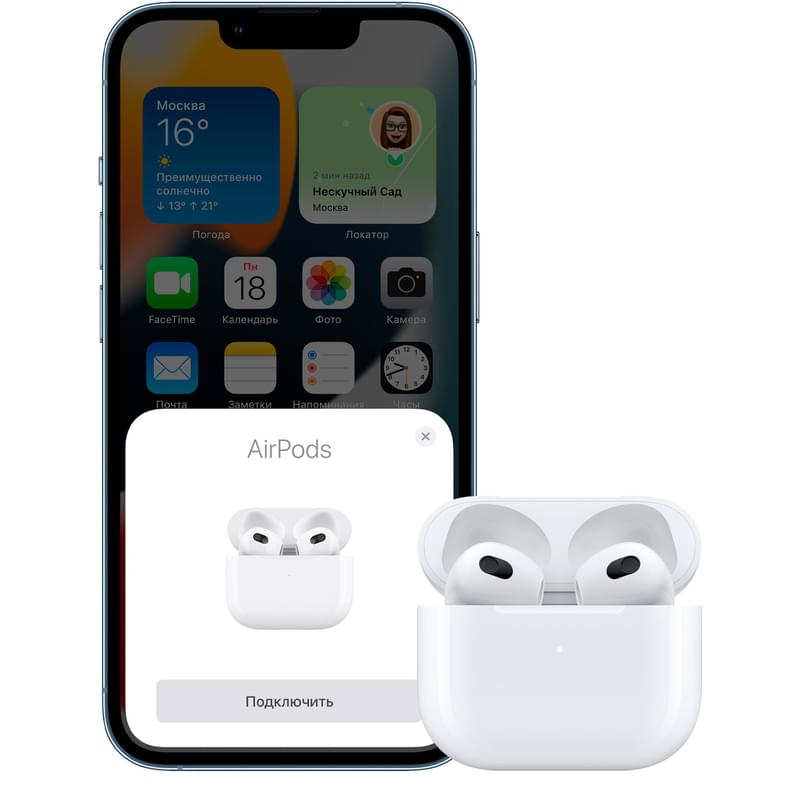 Наушники Apple AirPods 3rd Generation (MME73RU/A) - фото #4, Technodom.kz
