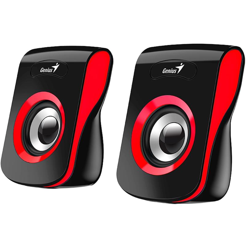 Колонки 2.0 Genius SP-Q180, Red - фото #0, Technodom.kz