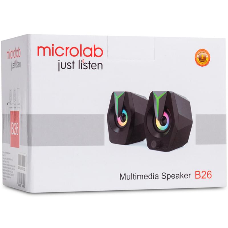Колонки 2.0 Microlab B26, Black - фото #2, Technodom.kz