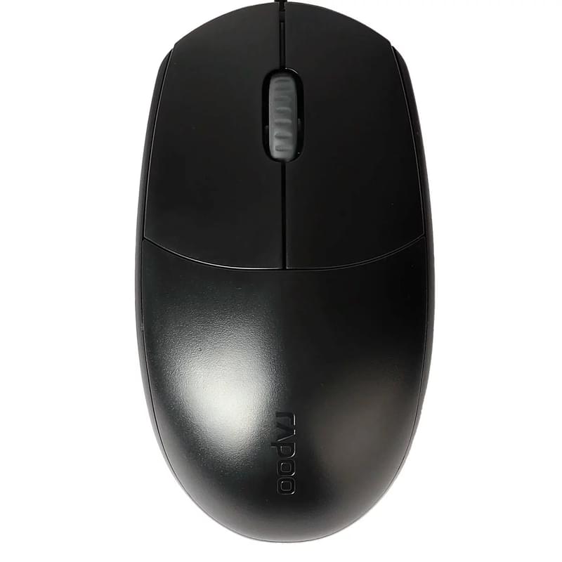 Сымды тінтуір USB Rapoo N100, Black - фото #0, Technodom.kz