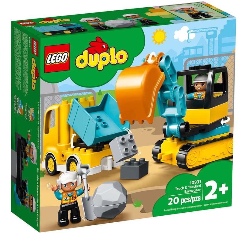 Конструктор LEGO Duplo Грузовик и гусеничный экскаватор (10931) - фото #0, Technodom.kz