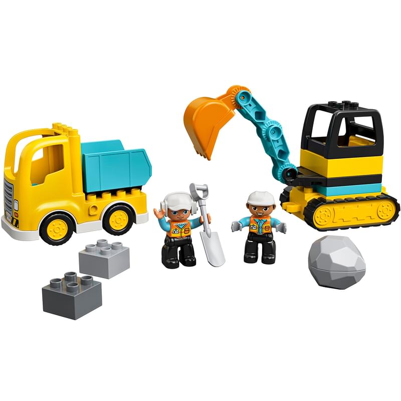 Конструктор LEGO Duplo Грузовик и гусеничный экскаватор (10931) - фото #4, Technodom.kz