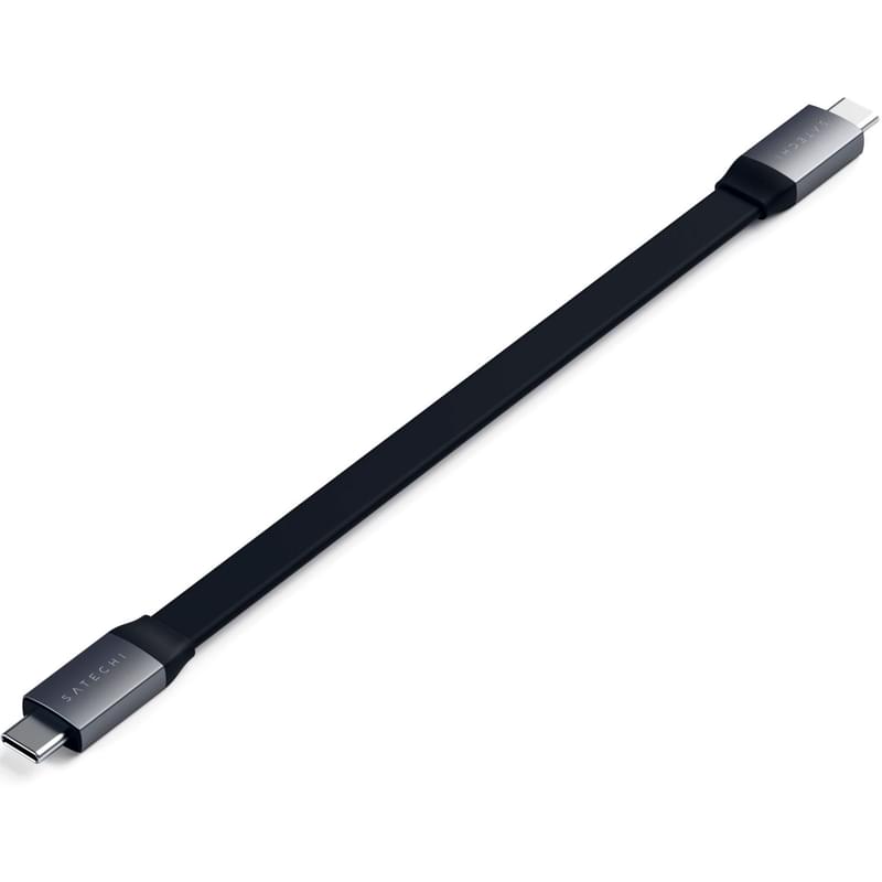 Кабель Type-C - Type-C, Satechi, 22cm, 100W, Space Grey (ST-TCCFC) - фото #1, Technodom.kz
