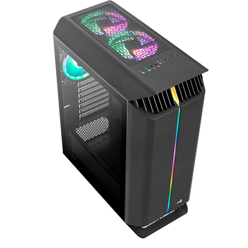 ПК корпус Aerocool Gladiator Duo MidTower, window, Black ATX (Gladiator Duo-G-BK-v1) - фото #4, Technodom.kz