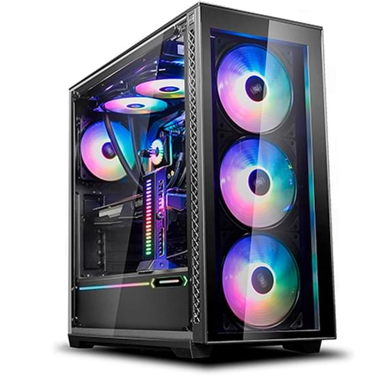 ПК корпус Deepcool MATREXX 70 ADD-RGB 3F MidTower, window, Black EATX (DP-ATX-MATREXX70-BKG0P-3F) - фото #0, Technodom.kz