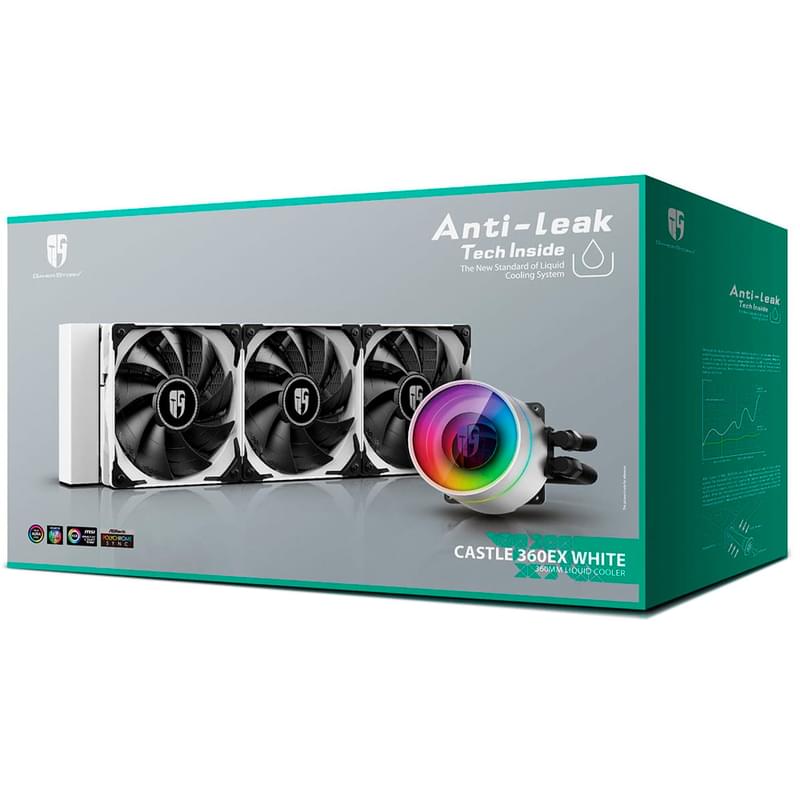 Система жидкостного охлаждения для CPU Deepcool CASTLE 360 EX White - фото #3, Technodom.kz