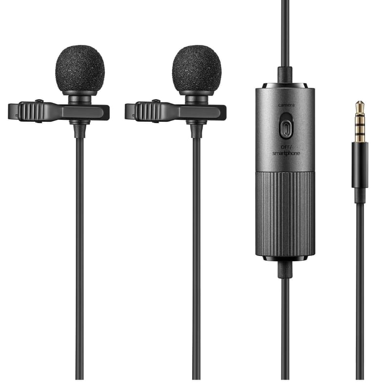 Микрофон петличный Godox LMD-40C двойной 4м, TRRS 3.5mm - фото #0, Technodom.kz