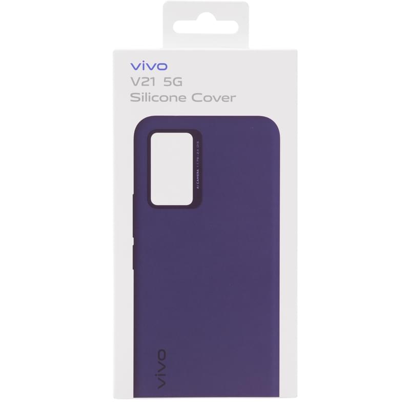 Чехол для Vivo V21, Sillicone Cover, Dark Blue - фото #4, Technodom.kz