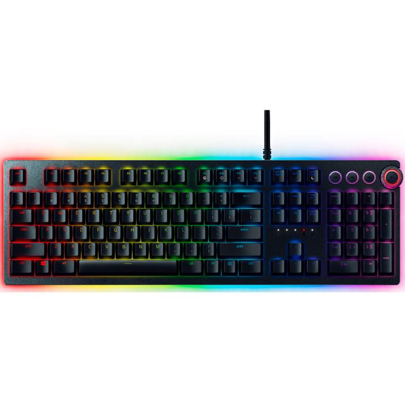 Игровая клавиатура Razer Huntsman Elite - Purple Switch, Black (RZ03-01870700-R3R1) - фото #0, Technodom.kz