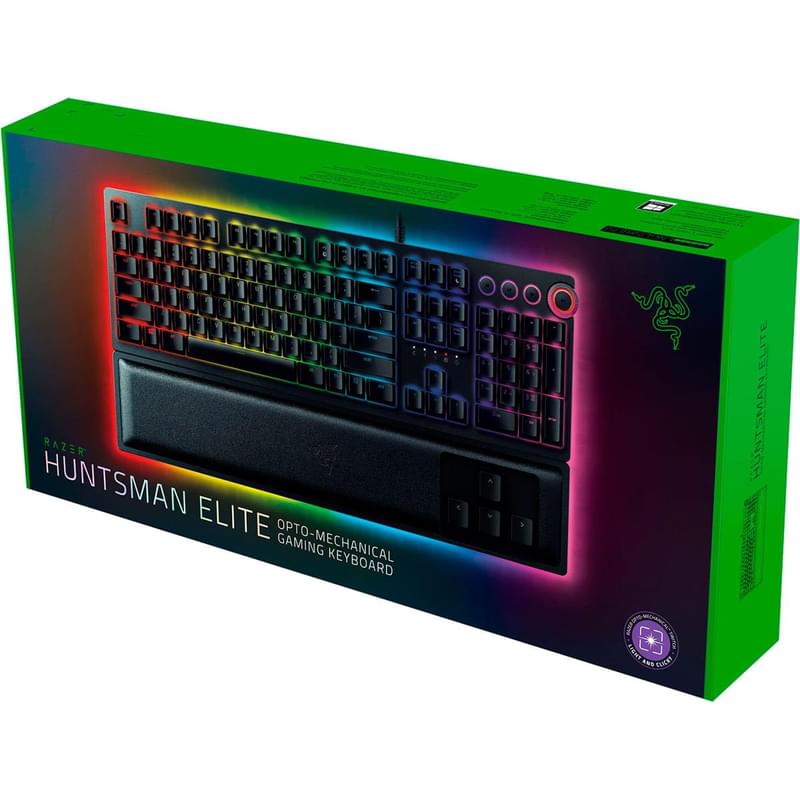 Игровая клавиатура Razer Huntsman Elite - Purple Switch, Black (RZ03-01870700-R3R1) - фото #5, Technodom.kz