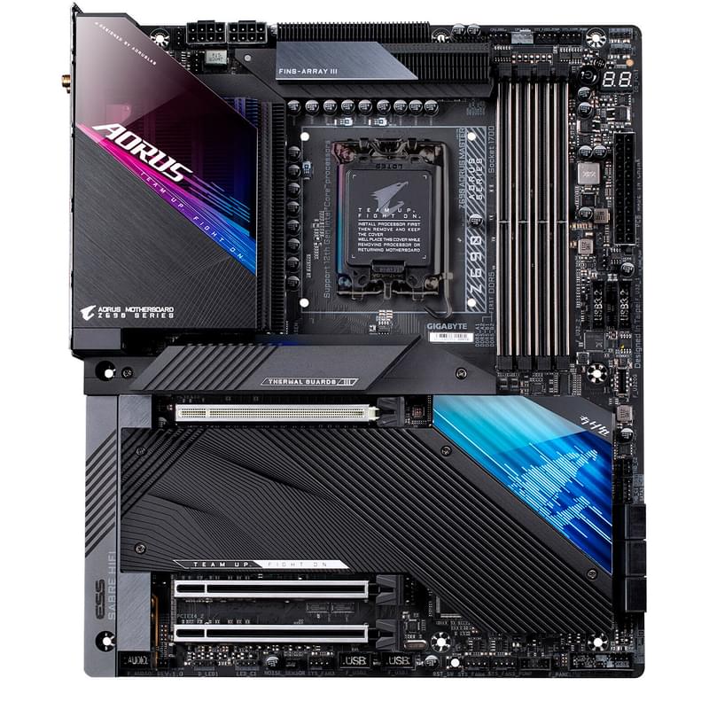 Материнская плата Gigabyte Z690 AORUS MASTER LGA1700 4DDR5 PCI-E 4x16 (DP+Type-C) ATX - фото #0, Technodom.kz
