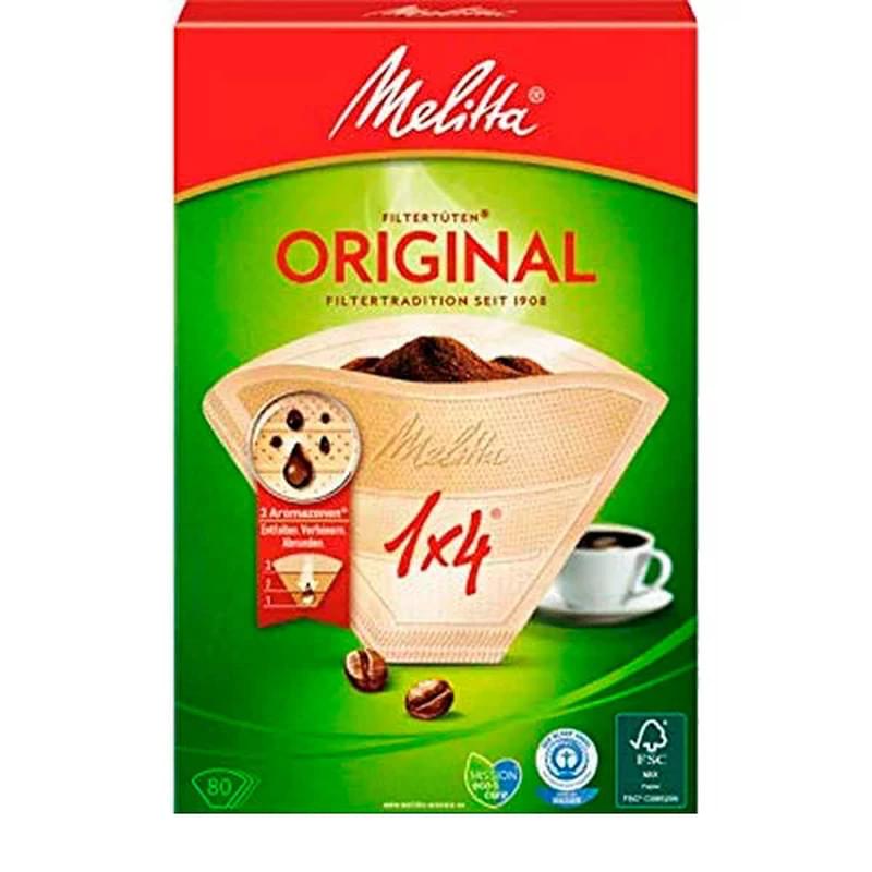Фильтры бумажные для кофе Melitta 1X4/80 NB, 6658182 - фото #0, Technodom.kz