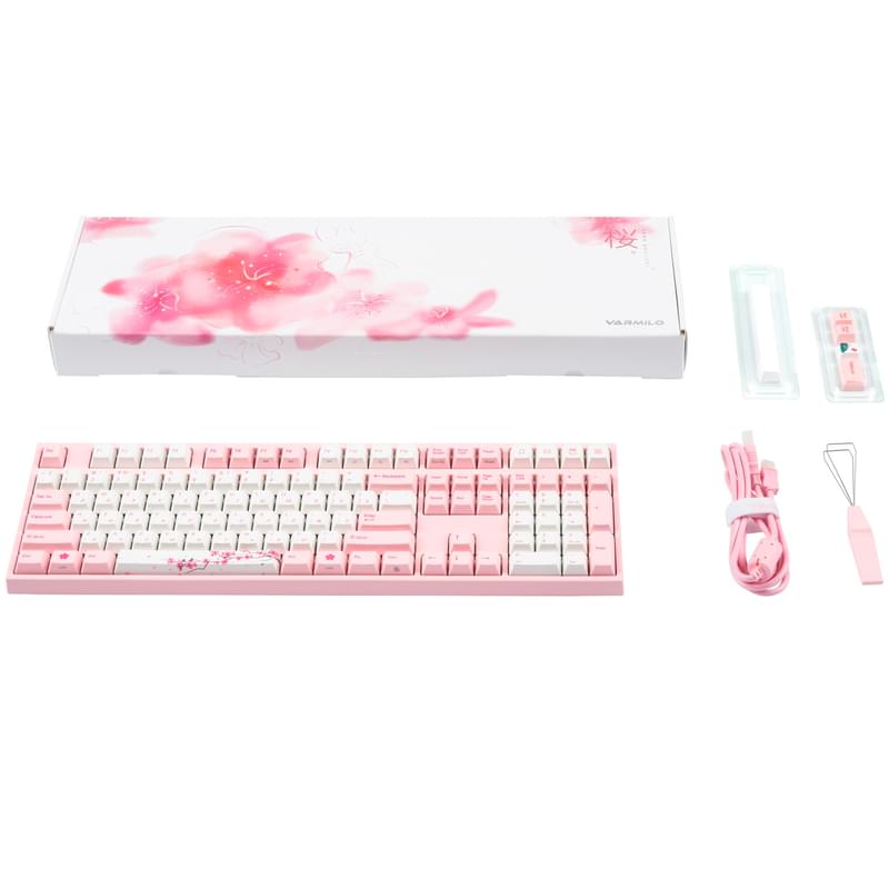 Игровая клавиатура Varmilo MA108M Sakura - EC Daisy V2 (MA108MCU2W/WP88RA) - фото #8, Technodom.kz