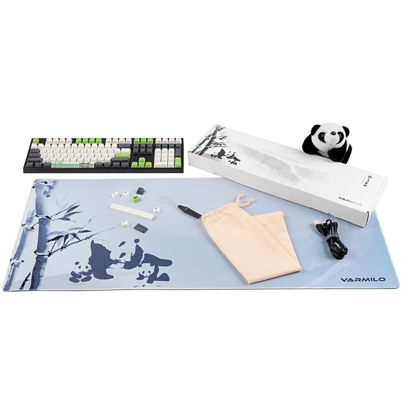 Игровая клавиатура Varmilo VA108M Panda - Cherry MX Blue (VA108MC2W/LLPANDR) - фото #7, Technodom.kz