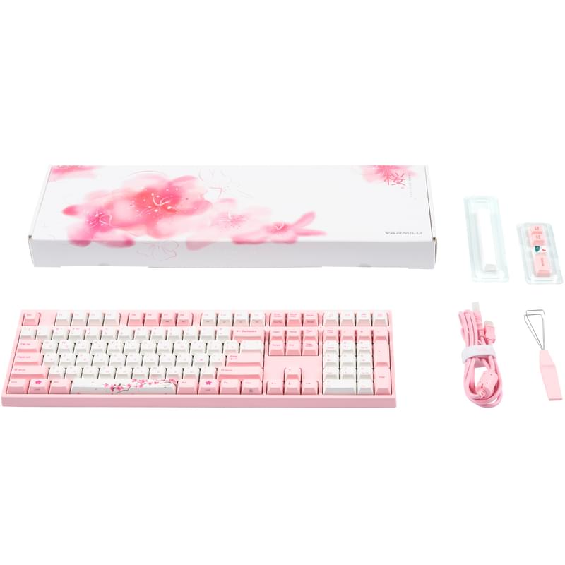 Varmilo VA108M Sakura - Cherry MX Brown (VA108MN2P/WP88RA) ойын пернетақтасы - фото #7, Technodom.kz