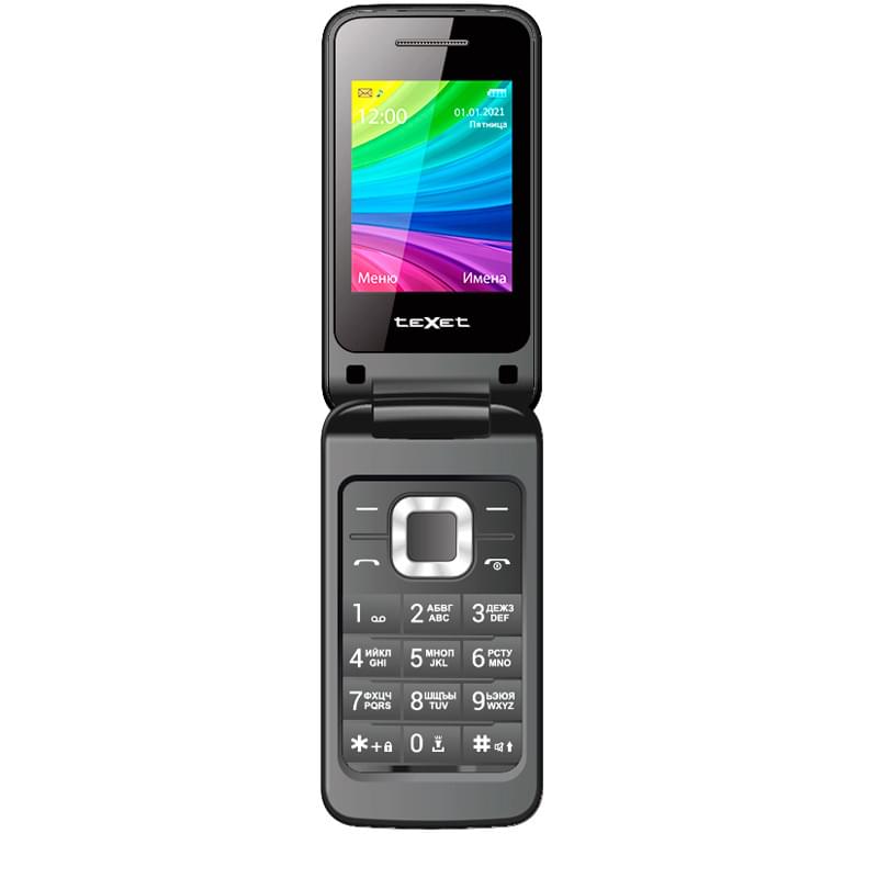 Texet Ұялы телефоны GSM TM-204 BLX-D-2.4-0.3-0 Anthracite - фото #0, Technodom.kz