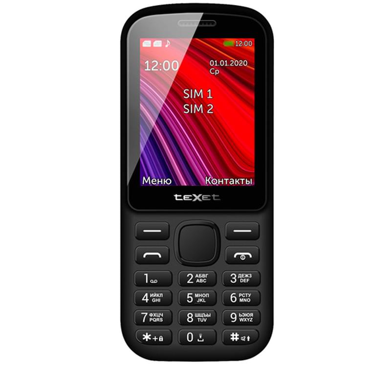 Мобильный телефон Texet TM-208 Black/Red - фото #0, Technodom.kz