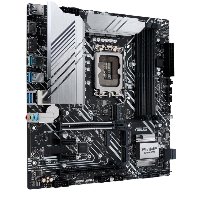 Материнская плата Asus PRIME Z690M-PLUS D4 LGA1700 4DDR4 PCI-E 2x16 2x1 (HDMI+DP) mATX - фото #1, Technodom.kz Материнская плата Asus PRIME Z690M-PLUS D4 LGA1700 4DDR4 PCI-E 2x16 2x1 (HDMI+DP) mATX - фото #1, Technodom.kz