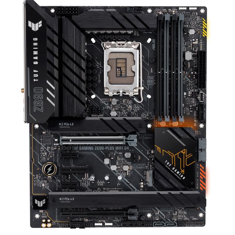 Asus TUF GAMING Жүйелік тақшасы Z690-PLUS WIFI D4 LGA1700 4DDR4 PCI-E 2x16 3x1 (HDMI+DP) ATX - фото #0, Technodom.kz