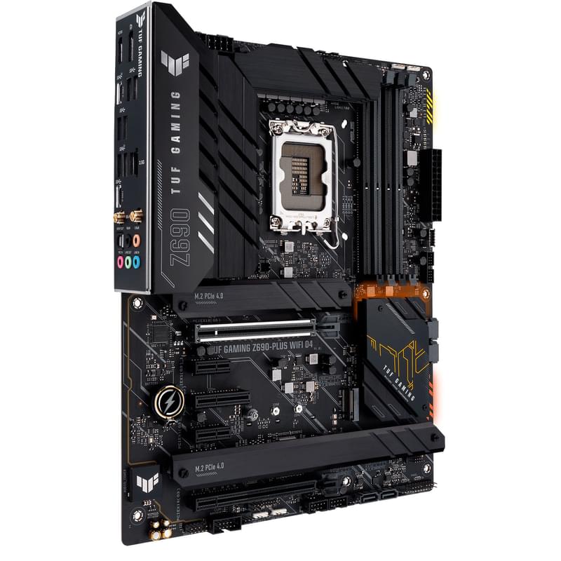 Asus TUF GAMING Жүйелік тақшасы Z690-PLUS WIFI D4 LGA1700 4DDR4 PCI-E 2x16 3x1 (HDMI+DP) ATX - фото #2, Technodom.kz