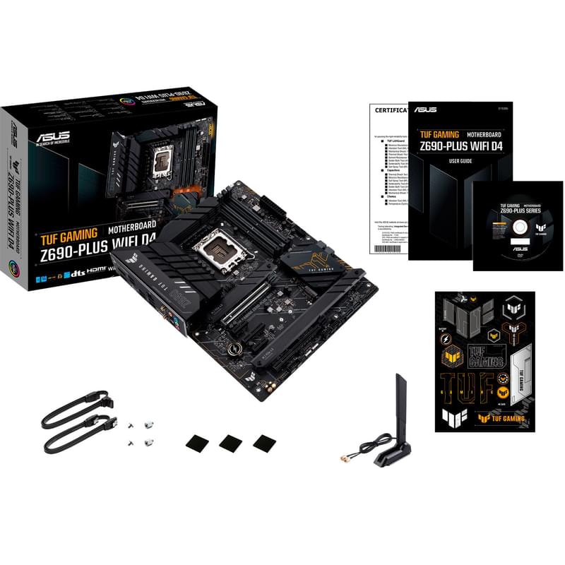 Asus TUF GAMING Жүйелік тақшасы Z690-PLUS WIFI D4 LGA1700 4DDR4 PCI-E 2x16 3x1 (HDMI+DP) ATX - фото #8, Technodom.kz