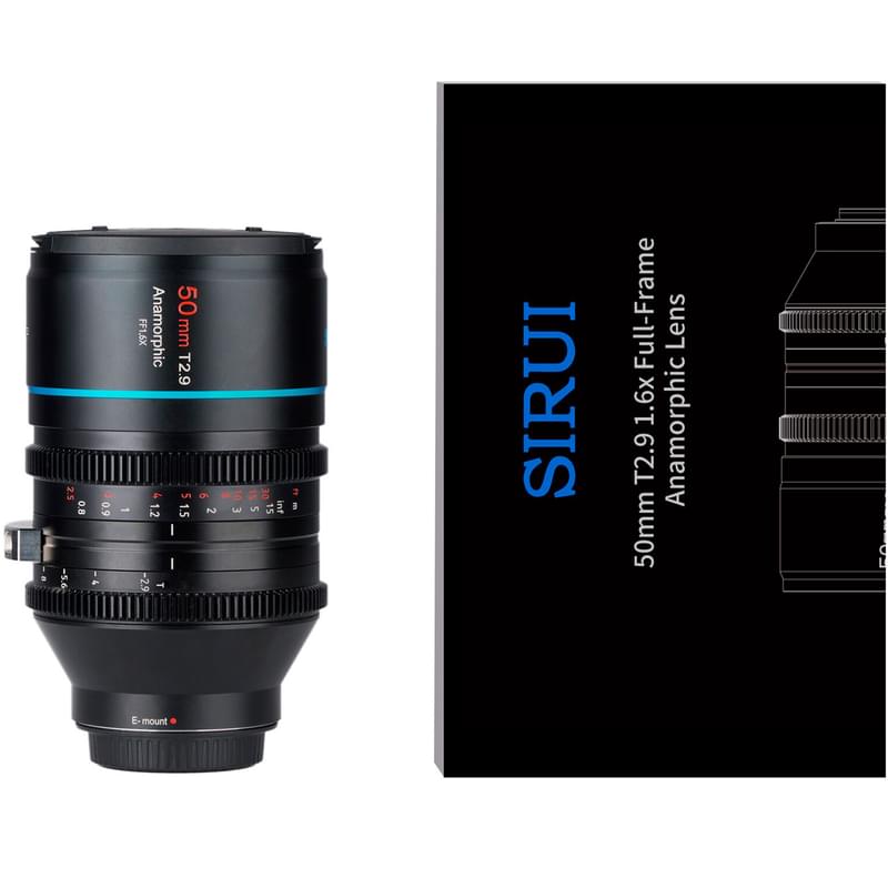 Объектив Sirui Anamorphic 50 mm T2.9 для Canon RF-Mount - фото #5, Technodom.kz