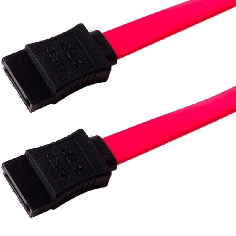 Интерфейсный кабель, SATA, 0.50 м., Красный - фото #1, Technodom.kz