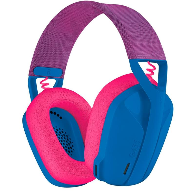 Игровая гарнитура беспроводная Logitech G435 LightSpeed, Blue (981-001062) - фото #0, Technodom.kz